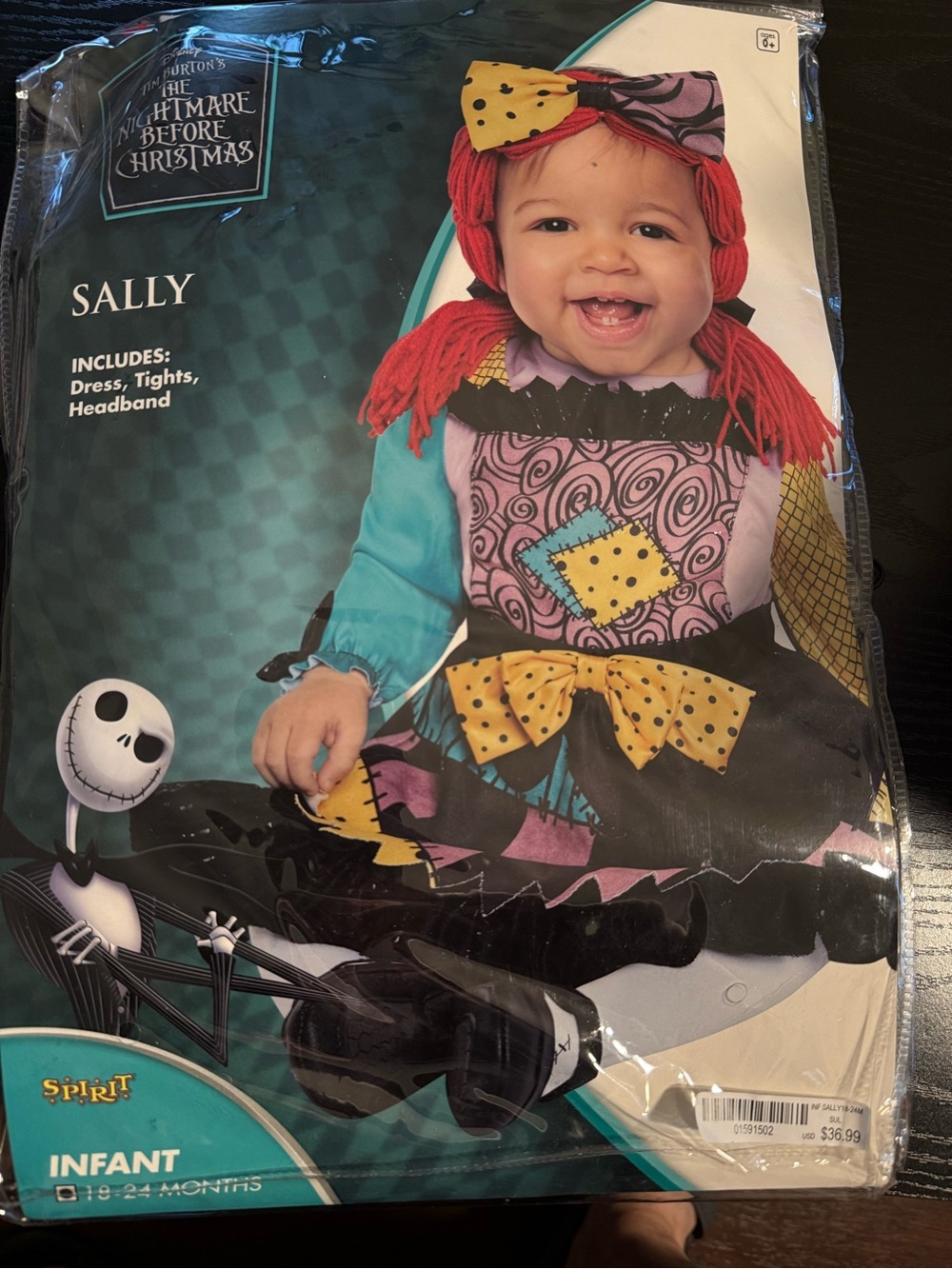 The Nightmare Before Christmas Sally Infant 18-24 months Costume - Multi-Color